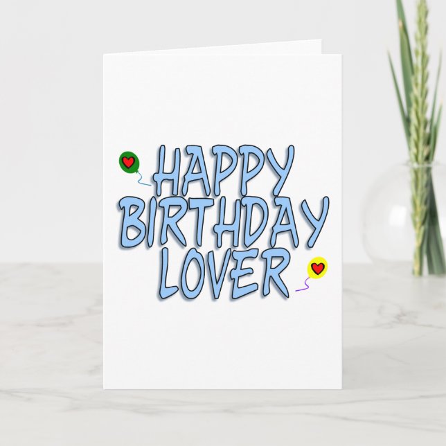 Cartão Birthday Lover (Frente)