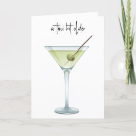 Cartão Birthday Martini Em Branco