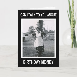 Cartão Birthday Money