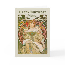 Birthday Mucha Reverie DaydreArt Nouveau CC0989