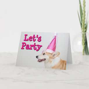 Cartão Birthday Pembroke Welsh Corgi