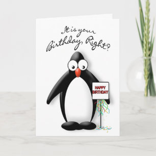 CARTÃO BIRTHDAY - PENGUIN COLLECTION
