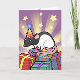 Cartão Birthday Rat