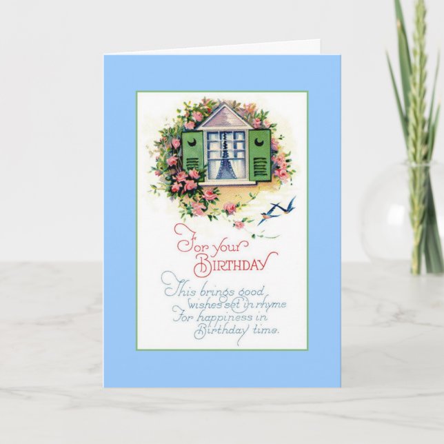 Cartão Birthday Rhyme (Frente)