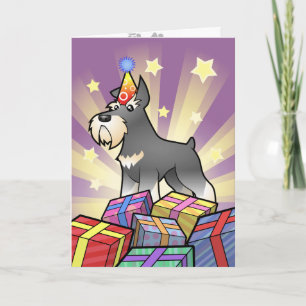 Cartão Birthday Schnauzer