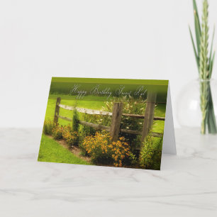 Cartão Birthday - Secret Pal - Daisies in Country