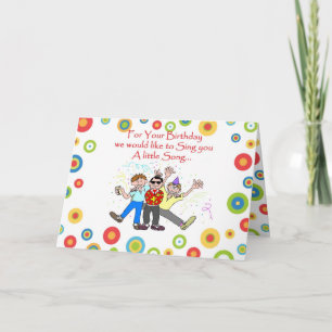 Cartão Birthday Song