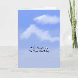 Cartão Birthday Sympathy Card
