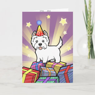 Cartão Birthday West Highland White Terrier