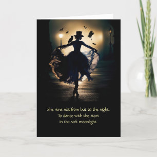 Cartão Birthday Wicca Inspirou Magickal Women Owl Raven