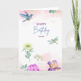 Cartão Birthday Wishing card