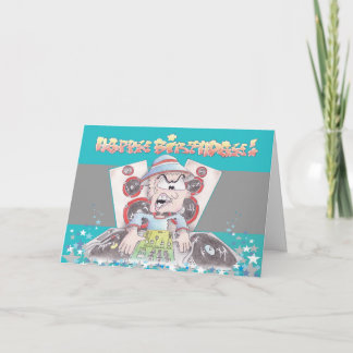 Cartão BIRTHDAYcard spangingMASSIVO I TOONS