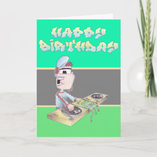 Cartão BIRTHDAYcard spangingMASSIVO I TOONS