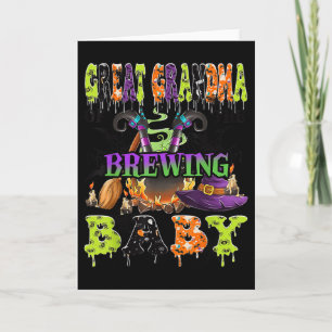 Cartão Bisavó da Bebê Cervejeira do Halloween Bebê S