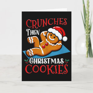 Cartão Biscoito de Natal Homem de Biscoito de Gengibre Ci