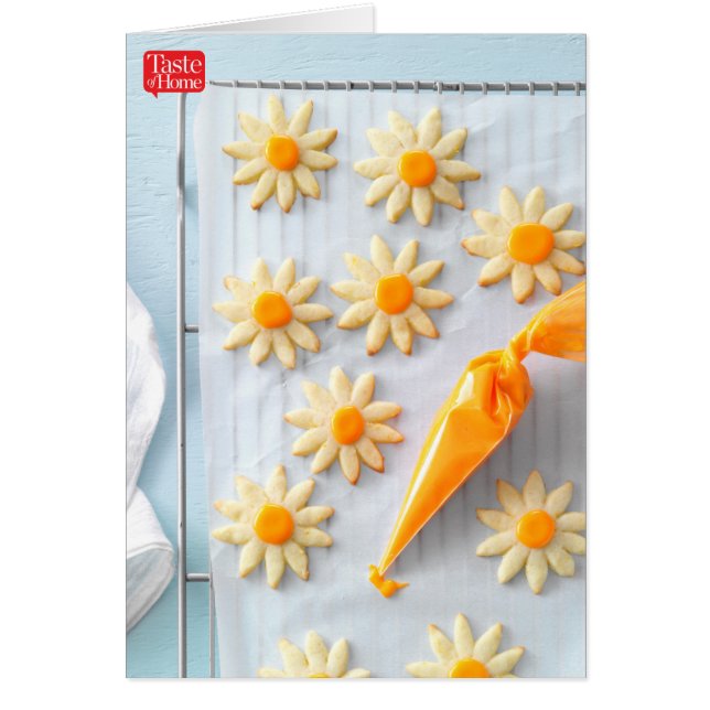 Cartão Biscoitos de açúcar alaranjados (Frente)