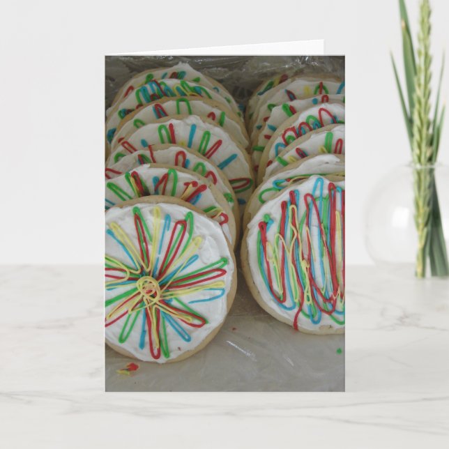 Cartão Biscoitos de Açúcar Decorados (Frente)