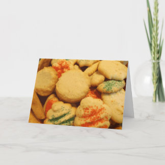 Cartão Biscoitos de Natal com Confeitos de Açúcar