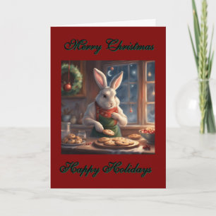 Cartão Biscoitos de Natal de Sr. Bunny