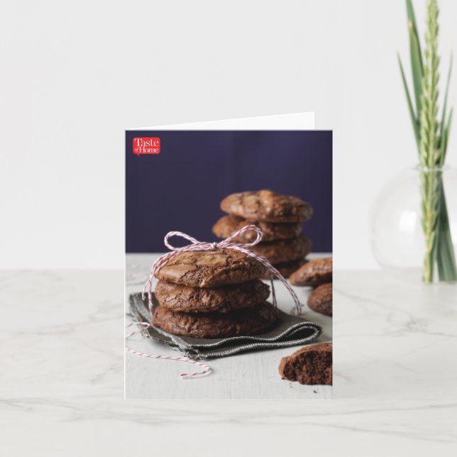 Cartão Biscoitos enormes da brownie (Frente)