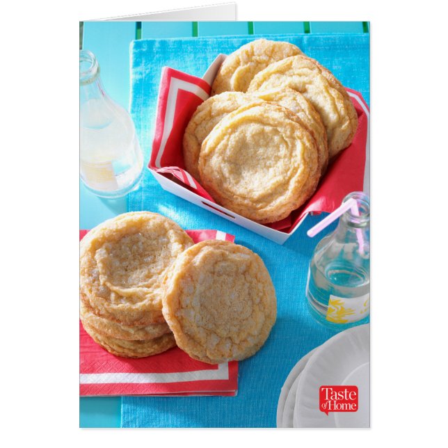 Cartão Biscoitos gigantes de açúcar com limão (Frente)