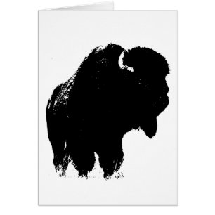 Cartão Bison Buffalo, Pop de Arte Negra