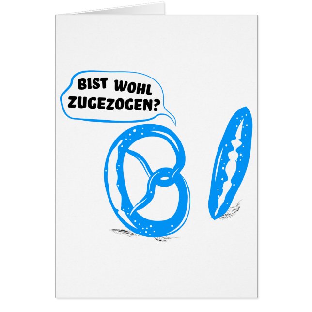 Cartão Bist wohl zugezogen (Frente)