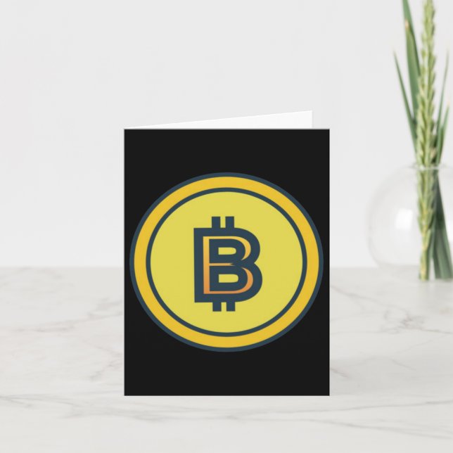 Cartão Bitmoney Crypto Design Sticker (Frente)