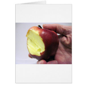 Cartão Bitten Red Apple