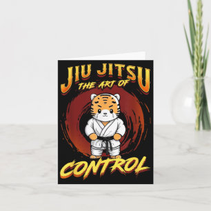 Cartão BJJ A Arte do Controle - Fofo Jiu Jitsu de Grappli
