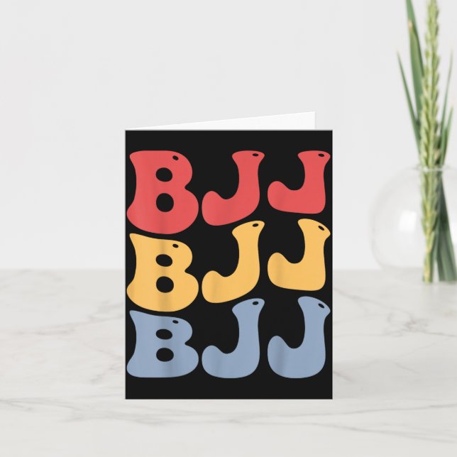 Cartão BJJ Groovy Jiu Jitsu Brasileiro (Frente)