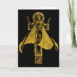 Cartão Black Adam Doctor Fate Character Graphic