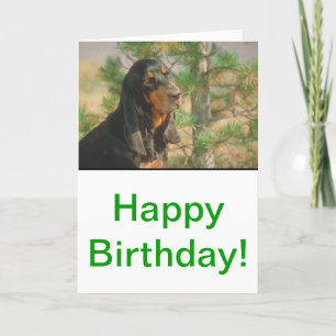 Cartão Black and Tan Coonhound
