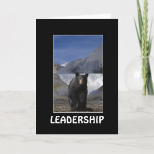 Cartão BLACK BEAR LEADERSHIP Motivational Cards