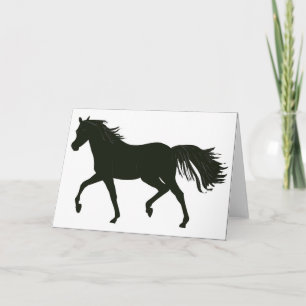 Cartão Black Beauty Horse note Card