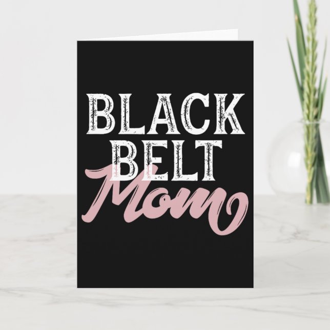 Cartão Black Belt Mãe (Frente)