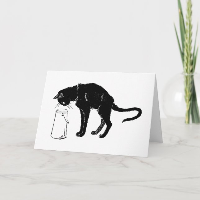 Cartão Black Cat, Alexandre Steinlen (Frente)