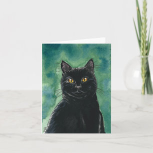 Cartão Black Cat Note Card