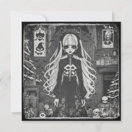 Cartão Black Christmas (navideña gris).