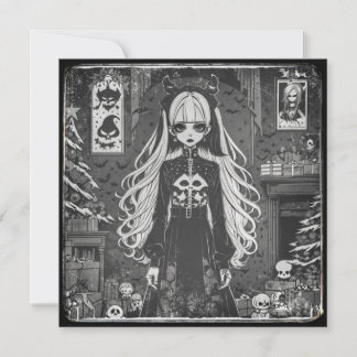 Cartão Black Christmas (navideña gris).