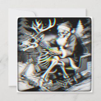 Cartão Black Christmas (trineo).