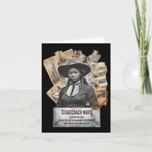 Cartão Black Cowgirl Western Rodeo Black History Texas Wo