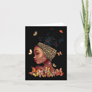 Cartão Black Girl Magic Afro Melanin Queen African Americ