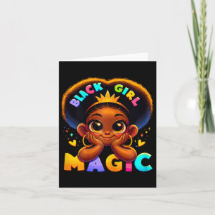 Cartão Black Girl Magic Melanin Poppin Toddler Décienove