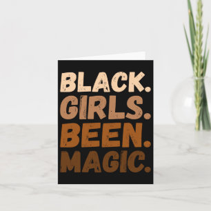Cartão Black Girls Bebeu Magic Melanin African American A