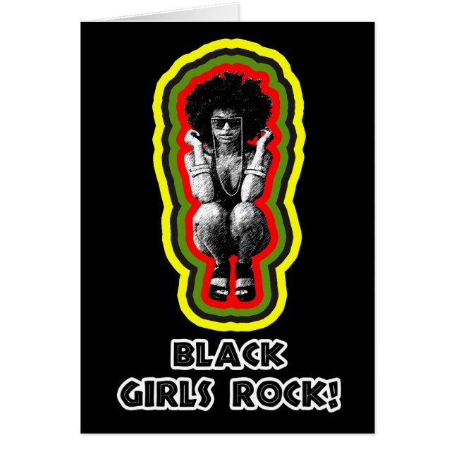 Cartão Black Girls Rock! (Frente)