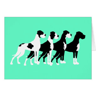 Cartão Black Great Danes