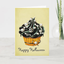 Cartão Black Halloween Cupcake