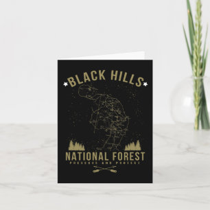 Cartão Black Hill National Forest Shirt South Dakota Hiki