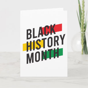 Cartão Black History Month